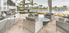 Arterra Porcelain Paver Praia Crema 24"x24" Outdoor Scene
