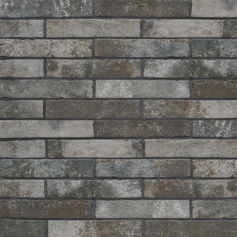 Brickstone Collection Porcelain Tile Charcoal - 2"x10" Swatch