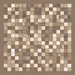 Shaw Tile Awesome Mix Cappuccino 5/8 Mosaic Wall Swatch