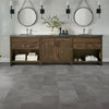 Mannington Adura Rigid Rectangles Meridian Carbon Room Scene