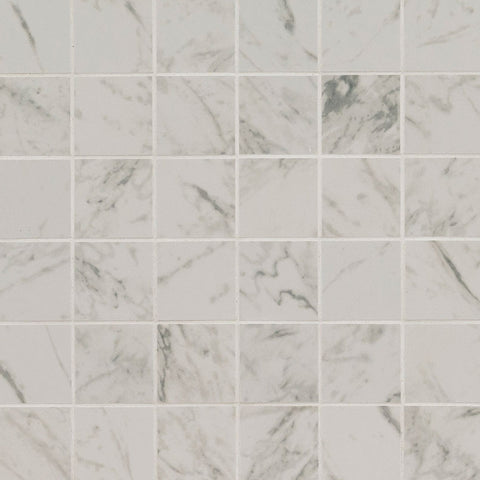 Pietra Porcelain Collection Carrara - 2"x2" Mosaic  Swatch