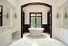 Pietra Porcelain Collection Carrara - 12"x24" Room Scene
