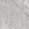 Marble Tile Collection Carrara White 1x2 Herringbone Polished Swatch