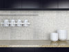 Marble Tile Collection Carrara White Basketweave - Honed Room Scene