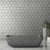 Marble Tile Collection Carrara White Geometric Room Scene