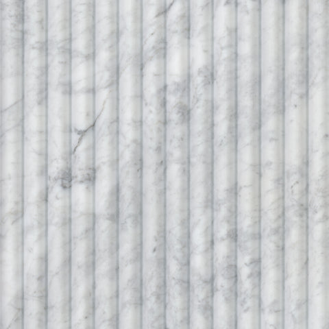 Marble Tile Collection Carrara White Milano Ribbo 12"x24" - Honed Swatch
