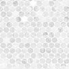Marble Tile Collection Carrara White Round - Honed Swatch