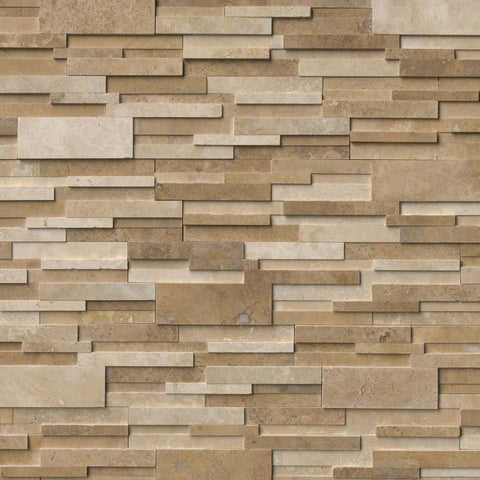MSI Ledgestone Veneer - Casa Blend 3D Panel - Honed Swatch