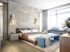 Catalina Collection Ice Porcelain Tile - 8x48" Polished Room Scene