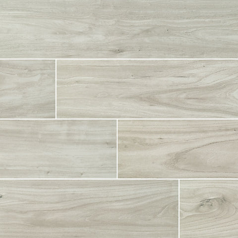 Catalina Collection Ice Porcelain Tile - 8x48" Polished Swatch