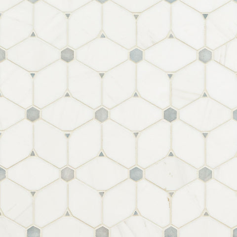 Marble Tile Collection Bianco Dolomite Cecily Grigio Swatch