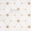Marble Tile Collection Bianco Dolomite Cecily Pattern Swatch