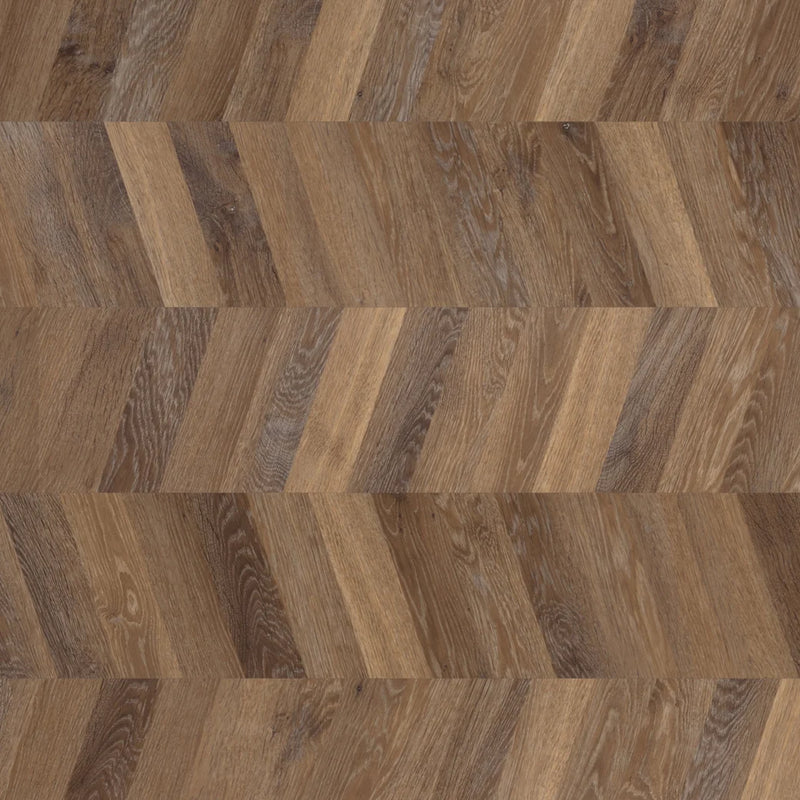 Karndean Luxury Vinyl Knight Tile Mid Limed Oak Chevron 48