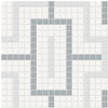 Tile Collection Soho 11x11 Chain Pattern Mosaic Tile Afternoon Blend Swatch