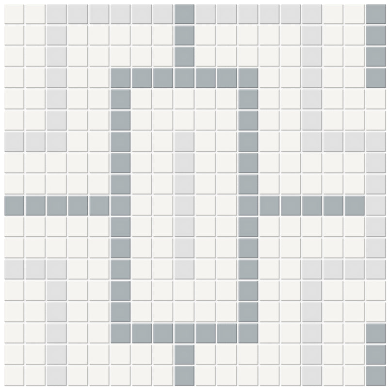 Tile Collection Soho 11x11 Chain Pattern Mosaic Tile Afternoon Blend