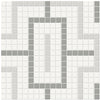 Tile Collection Soho 11x11 Chain Pattern Mosaic Tile Evening Blend Swatch