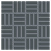 Daltile Color Wheel Mosaic Group 2 Lattice Weave 1x3 Chalkboard