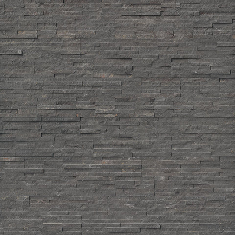 MSI Ledgestone Veneer - Charcoal Pencil Panel - Split Face Swatch