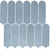 Daltile Artefino Vintage Mosaic Fish Scale Clelestite