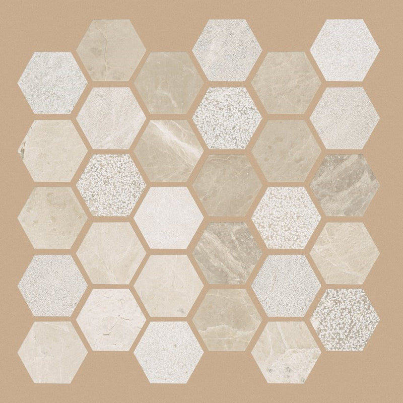 Shaw Tile Boca Coastal Textured Hexagon Mosaic