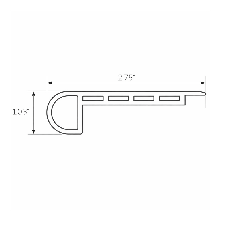 Congoleum Triversa Prime Trim Flush Stair Nose
