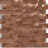 Daltile Structure Grp 2 - 3D Brick Joint 1"x2" Copper