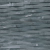 MSI Ledgestone Veneer - Cosmic Black 3D Wave Panel - Split Face Swatch