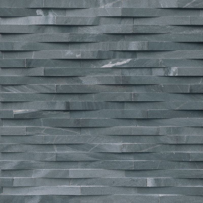 MSI Ledgestone Veneer - Cosmic Black 3D Wave Panel - Split Face