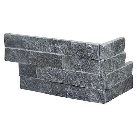MSI Ledgestone Veneer - Cosmic Black Corner - Split Face Swatch