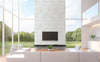 MSI Ledgestone Veneer - Cosmic White 3D Wave Corner - Splitface Room Scene