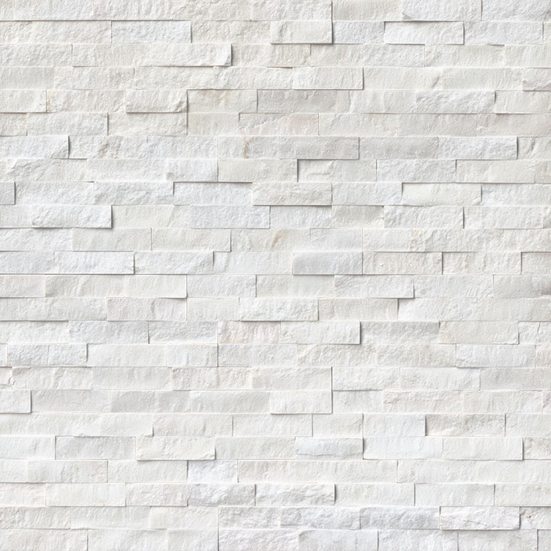 MSI Ledgestone Veneer - Cosmic White Panel - Split Face