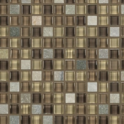 Shaw Tile Awesome Mix Cottonwood 5/8 Mosaic Wall