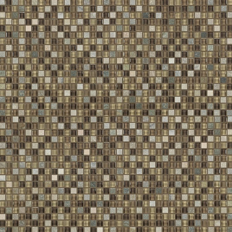 Shaw Tile Awesome Mix Cottonwood 5/8 Mosaic Wall