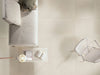 Livingstyle Porcelain Tile Collection Cream - 24"x24" Room Scene