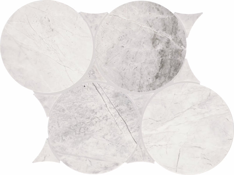 Daltile Eclessia Marble Mosaic Circle 10x12