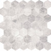 Daltile Eclessia Marble Mosaic Hexagon Cristallo