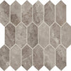 Daltile Marble Attache Mosaic Linear Hexagon Crux