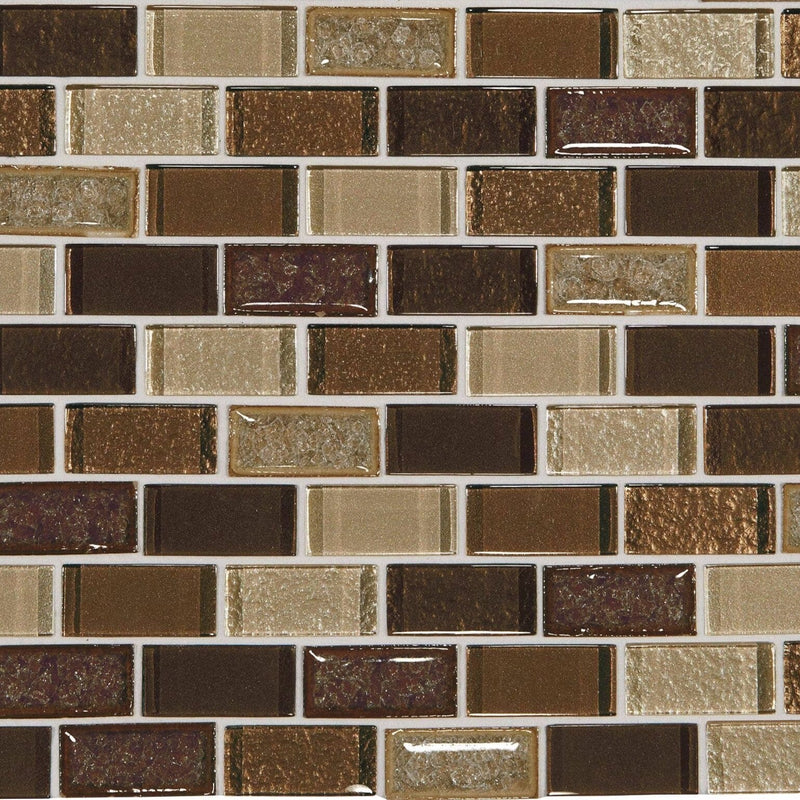 Daltile Crystal Shores Copper Coast CS97 Brick Joint Mosaic 2