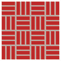 Daltile Color Wheel Mosaic Group 3 Lattice Weave 1x3 Currant