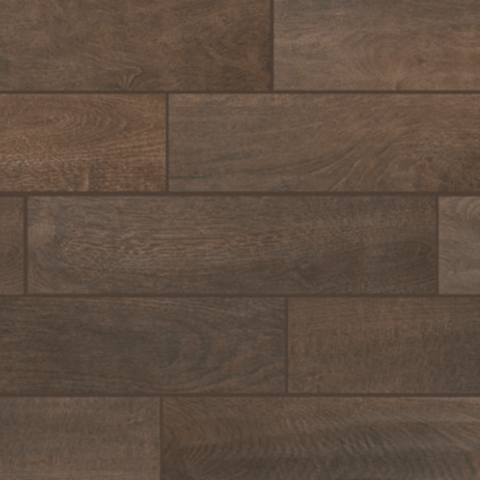 Daltile Valence Dark Brown VL52 6"x24" Swatch