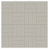 Daltile Color Wheel Mosaic Group 1 Lattice Weave 1x3 Desert Gray