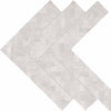 Daltile Eclessia Marble Mosaic Double Herringbone Cristallo