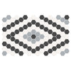 Tile Collection Soho 8x13 Diamond Pattern Mosaic Tile Dawn Blend