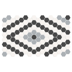 Tile Collection Soho 8x13 Diamond Pattern Mosaic Tile Dawn Blend