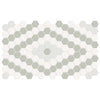 Virginia Tile Soho 8x13 Diamond Pattern Mosaic Tile Morning Blend