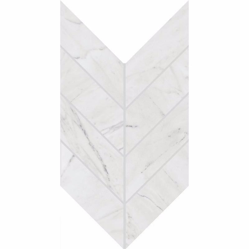 Daltile Marble Attache Lavish Mosaic Chevron