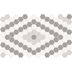 Tile Collection Soho 8x13 Diamond Pattern Mosaic Tile Evening Blend Swatch