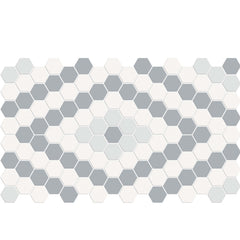 Tile Collection Soho 8x13 Diamond Pattern Mosaic Tile Afternoon Blend Swatch