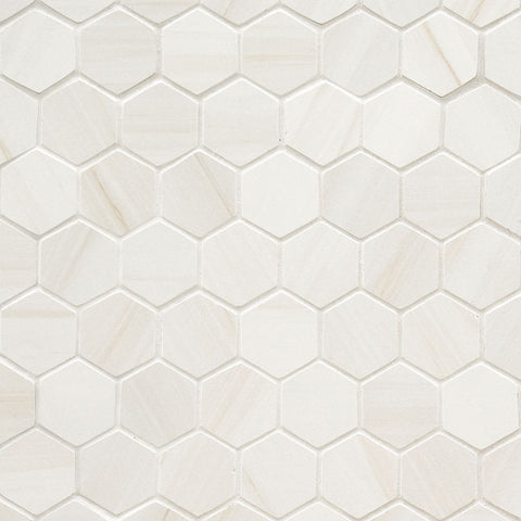 EDEN PORCELAIN TILE COLLECTION DOLOMITE - 2"x2" HEXAGON Swatch