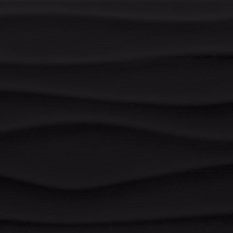 Daltile Multitude Rectangle Wave Domino Black